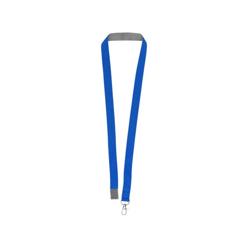 Двухцветный шнурок Aru с застежкой на липучке, ярко-синий/серый