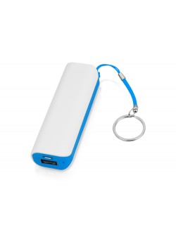 Портативное зарядное устройство (power bank) Basis, 2000 mAh, белый/светло-голубой