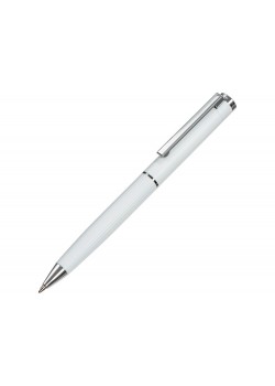 Шариковая металлическая ручка с анодированным слоем Monarch, белая