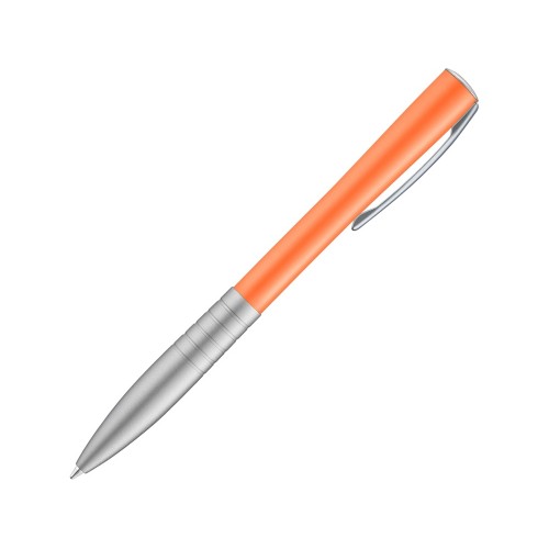 Ручка шариковая металлическая RAISE, оранжевый/серый
