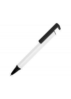 Ручка-подставка металлическая, Кипер Q, белый/черный