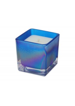 Свеча парафиновая парфюмированная в стекле Palo, синяя