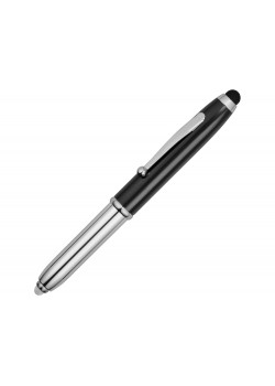 Ручка-стилус шариковая Xenon, черный/серебристый, черные чернила