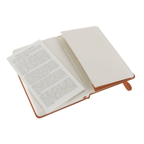 Записная книжка Moleskine Classic (нелинованный) в твердой обложке, Pocket (9x14см),оранжевый коралл