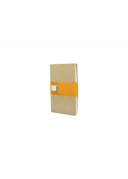 Записная книжка Moleskine Cahier (в линейку, 3 шт.), Large (13х21см), бежевый