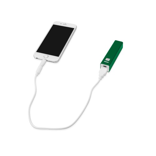 Портативное зарядное устройство Спейс, 3000 mAh, зеленый