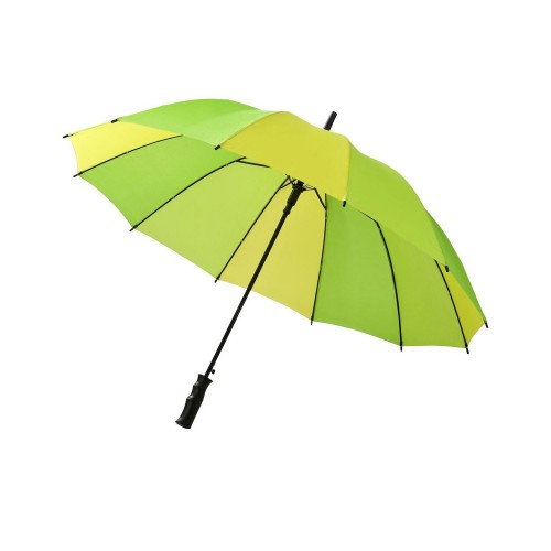 Зонт-трость Trias, полуавтомат 23,5, зеленый/лайм/желтый
