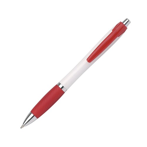 DARBY. Шариковая ручка с противоскользящим покрытием, Красный