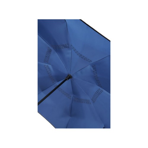 Зонт Lima 23 с обратным сложением, черный/темно-синий