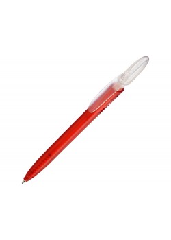 Шариковая ручка Rico Bright,  красный/прозрачный