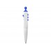 Ручка шариковая Clic Pen, белый/ярко-синий