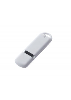 USB-флешка на 8 ГБ с покрытием soft-touch, белый