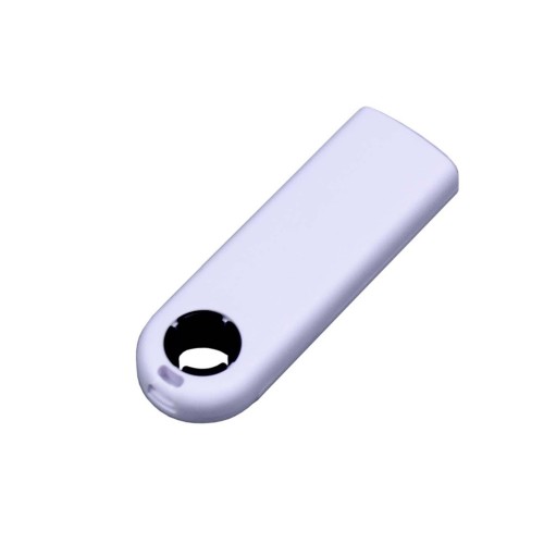 USB-флешка промо на 64 Гб прямоугольной формы, выдвижной механизм, черный
