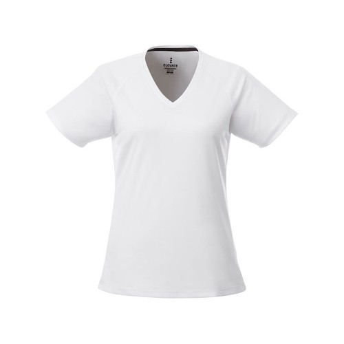 Модная женская футболка Amery с коротким рукавом и V-образным вырезом, белый