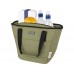 Пищевая сумка-холодильник Joey из брезента, переработанного по стандарту GRS, объемом 6 л на 9 банок, оливковый