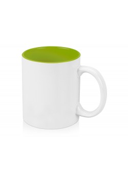 Кружка Gain 320мл, белый/зеленое яблоко
