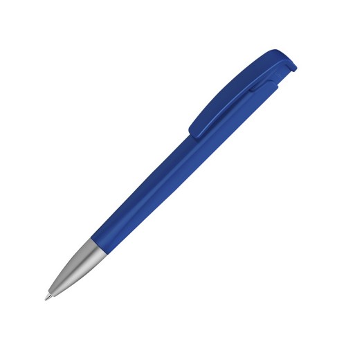 Шариковая ручка с геометричным корпусом из пластика Lineo SI, синий