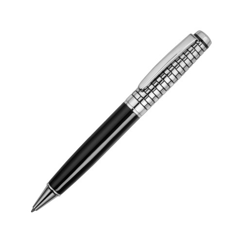 Ручка шариковая Бельведер, черный/серебристый