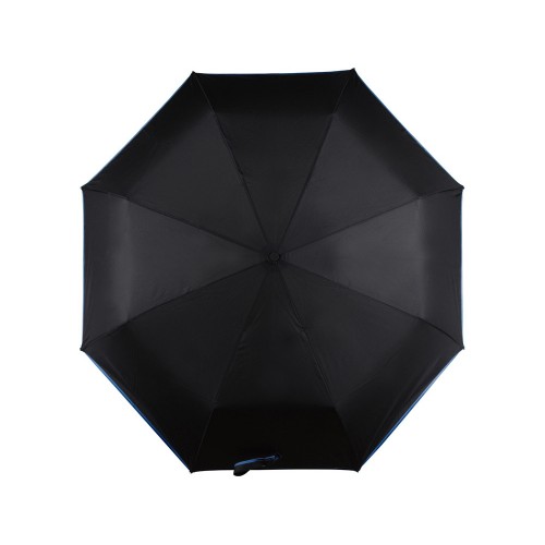 Зонт складной Уоки, черный/синий (Р)
