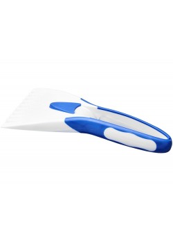 Двухцветный скребок Miek для лобового стекла с удобным захватом, синий