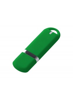 USB-флешка на 16 ГБ с покрытием soft-touch, зеленый