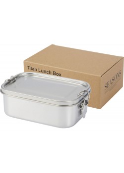 Пищевой контейнер Titan из переработанной нержавеющей стали, серебристый