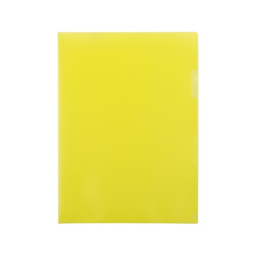 Папка- уголок, для формата А4, плотность 180 мкм, желтый
