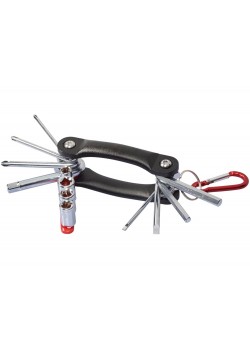 Многофункциональный инструмент Tycoon, 12 функций, черный/красный