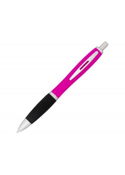 Прорезиненная шариковая ручка Nash, розовый
