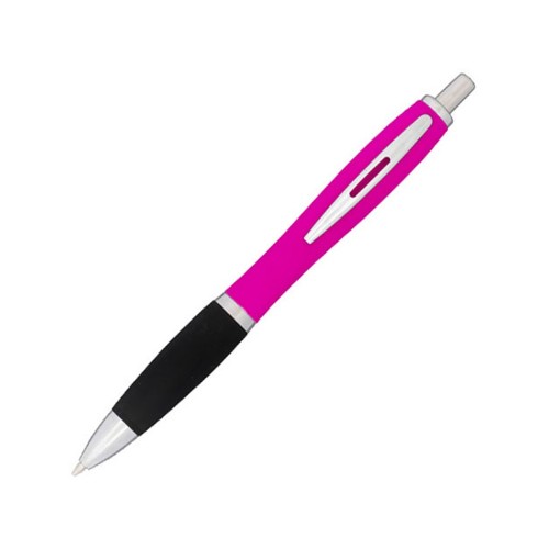 Прорезиненная шариковая ручка Nash, розовый