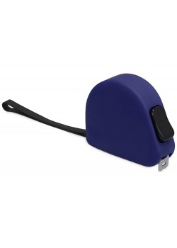 Рулетка 3м Meter, софт-тач, темно-синий