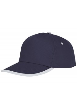 Пятипанельная кепка Nestor с окантовкой, темно-синий/белый