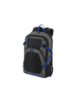 Рюкзак Milton для ноутбука 14, черный/темно-серый/ярко-синий