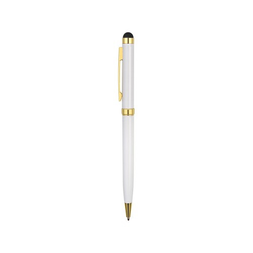 Ручка шариковая Голд Сойер со стилусом, белый