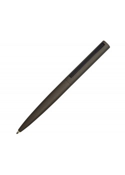 Ручка металлическая шариковая Bevel, серый/черный