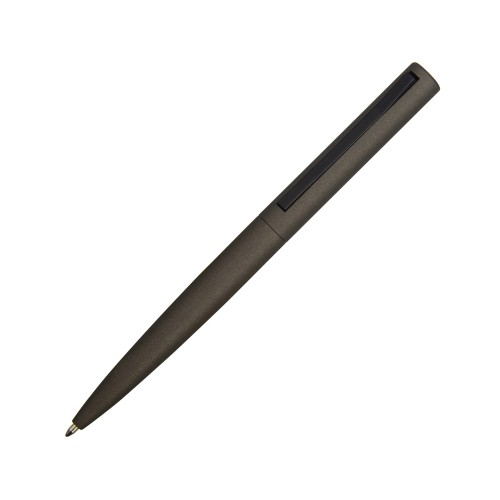 Ручка металлическая шариковая Bevel, серый/черный