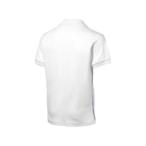 Рубашка поло Backhand мужская, белый/темно-синий