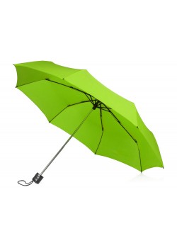 Зонт складной Columbus, механический, 3 сложения, с чехлом, зеленое яблоко