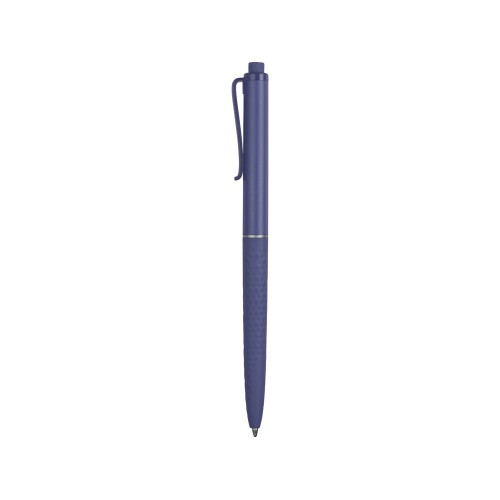 Ручка пластиковая soft-touch шариковая Plane, синий