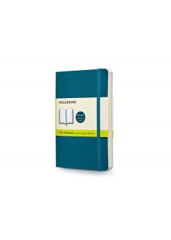 Записная книжка Moleskine Classic Soft (нелинованный), Pocket (9х14 см), бирюзовый