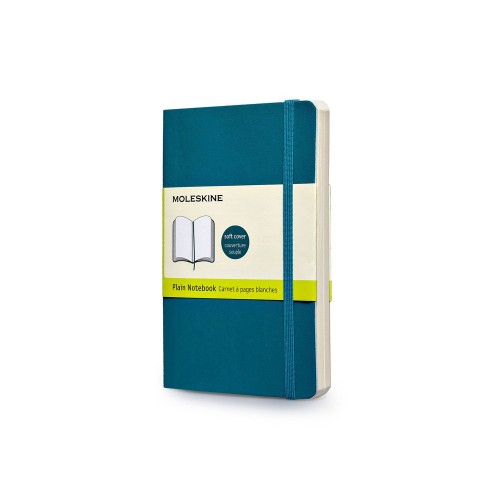 Записная книжка Moleskine Classic Soft (нелинованный), Pocket (9х14 см), бирюзовый