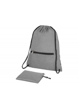Складной рюкзак со шнурком Coss, heather medium grey