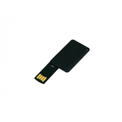 USB-флешка на 8 Гб в виде пластиковой карточки, черный