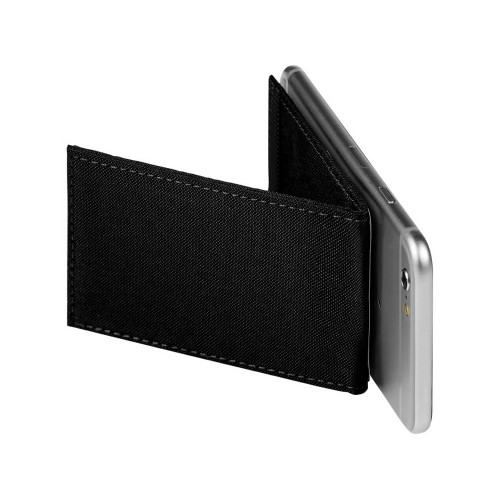 Кошелек-подставка для телефона RFID премиум-класса, черный
