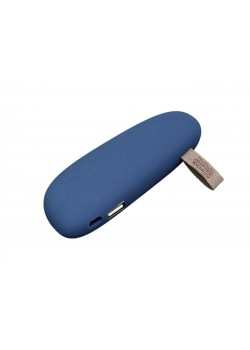 PB_Small_stone Универсальное зарядное устройство power bank в форме камня. 2600MAH. Темно-синий