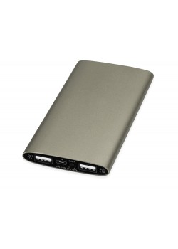 Портативное зарядное устройство Мун с 2-мя USB-портами, 4400 mAh, бронзовый