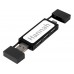 Mulan Двойной USB 2.0-хаб, черный