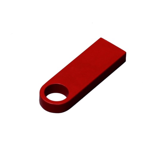 USB 3.0-флешка на 128 Гб с мини чипом и круглым отверстием, красный