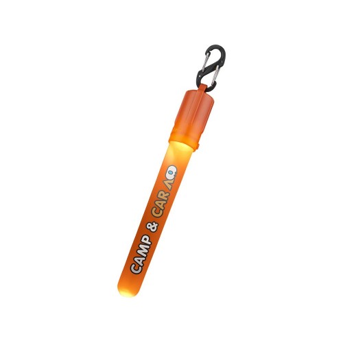 Фонарь Fluo с клипом, оранжевый