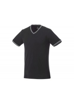 Мужская футболка Elbert с коротким рукавом, черный/серый меланж/белый